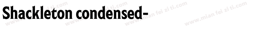 Shackleton condensed字体转换
